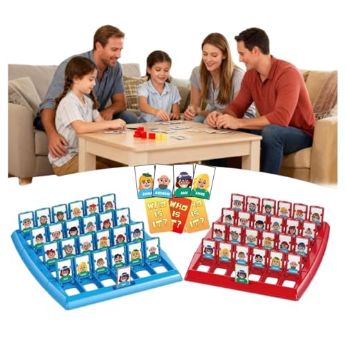 Genérico Adivina quién Soy, Juegos de Mesa Divertidos de Puzzle, interacción Padre - Hijo, Adecuado para niños y niñas, Mejorar la Capacidad práctica y de razonamiento（2 Juegos）