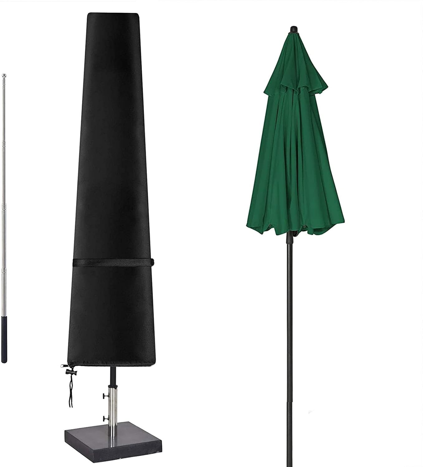 YuYo Parasol Cover, Protective Parasol Cover Waterproof Garden Parasol