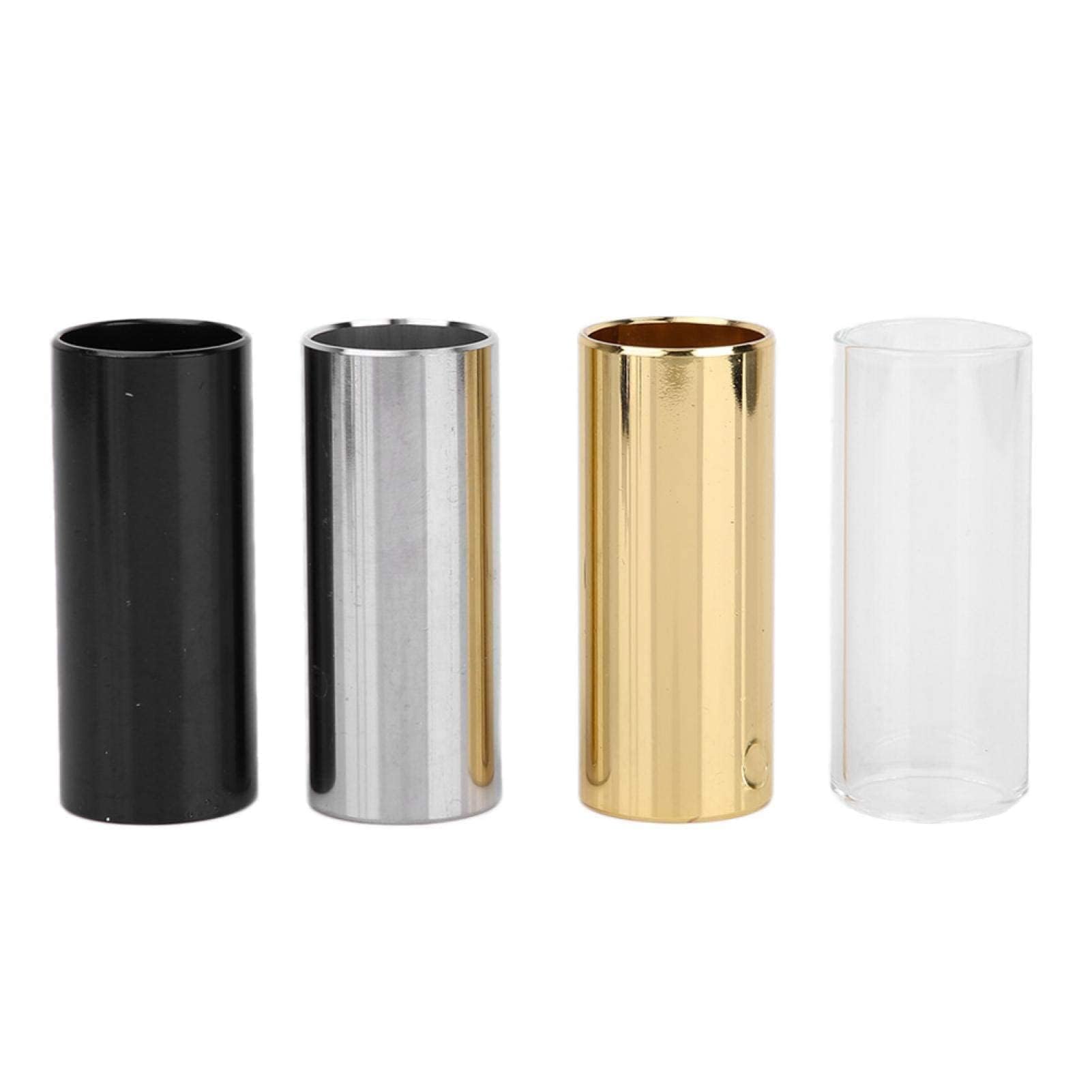 Metal Guitar Slides Set, Metal Guitar Slide Kunststoff Daumenfinger Plektren Set mit Aufbewahrungsbox