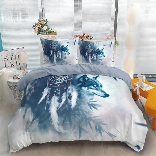 Housse de Couette 220x240 cm Attrape-Rêves Facile à Repasser - 3