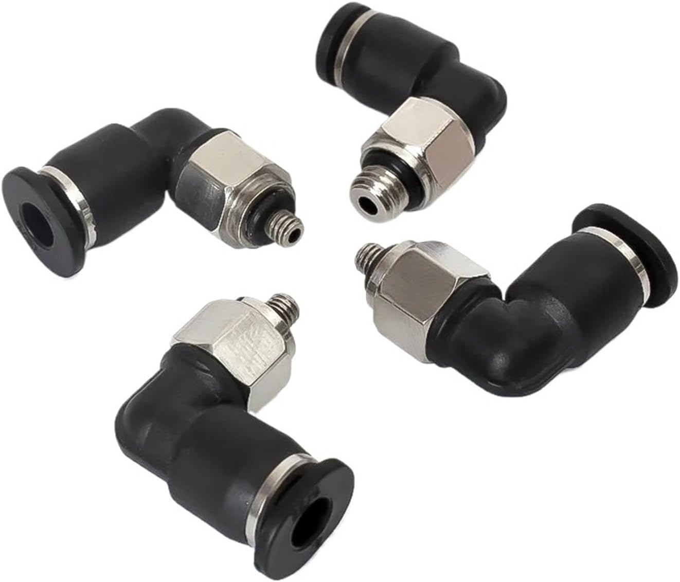 Pneumatic air Joint Elbow Joint PL 3 4 5 6mm External Thread M3 M4 M5 M6 1/8 "Quick Pass Push in Hose Pipe Joint(PL4-M3)