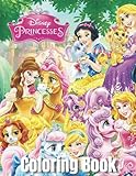  Dísney Príncess Coloring Book: 50+ Image High Quality Coloring Pages for All Fans-(Color All Princess Characters). Great Gifts for Kids Age 4-8,9-12, Teens and Adults (Stress Relief & Enjoy)