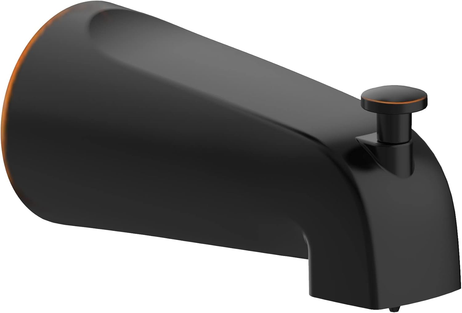 Design House 522938 Oil-Rubbed Bronze Tub Diverter Spout, 1/2-Inch Slip-Fit Pull-Up, Easy Install Zinc Bathtub Spout