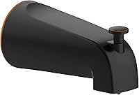 Design House 522938 Oil-Rubbed Bronze Tub Diverter Spout, 1/2-Inch Slip-Fit Pull-Up, Easy Install Zinc Bathtub Spout