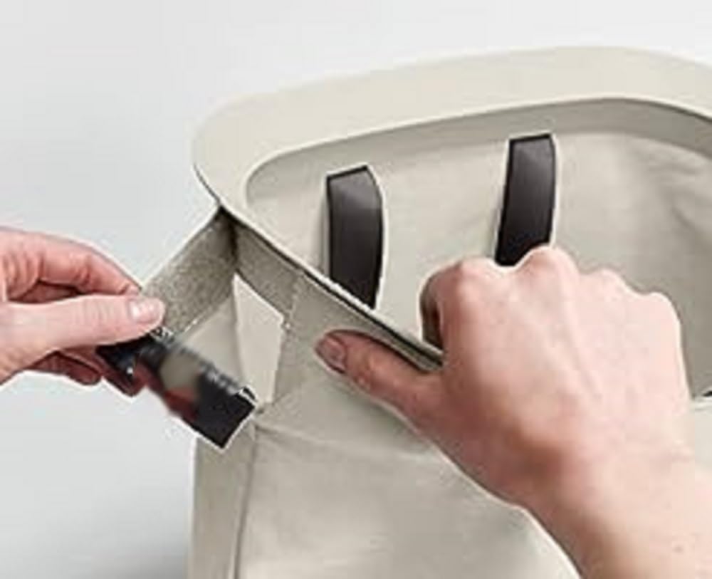 ランドリーバスケット トータ 90L 2分別 取り外し可能バッグ付き 持ち運び簡単 大容量 蓋付き 洗濯物仕分け収納 ベッドルーム/