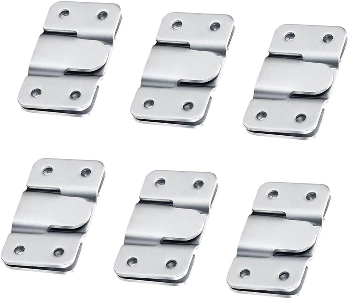 HONMEET 12pcs Flush Duty Hook Mount Frame Headboards Z Bracket Hangers