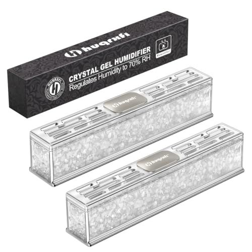 HUQRXFI Pre-Filled Cigar Humidifier (2-pack) Ready-to-Use Crystal Gel Humidifier Cigar Humidor Accessories Maintains Ideal 65-70% Cigars Humidity