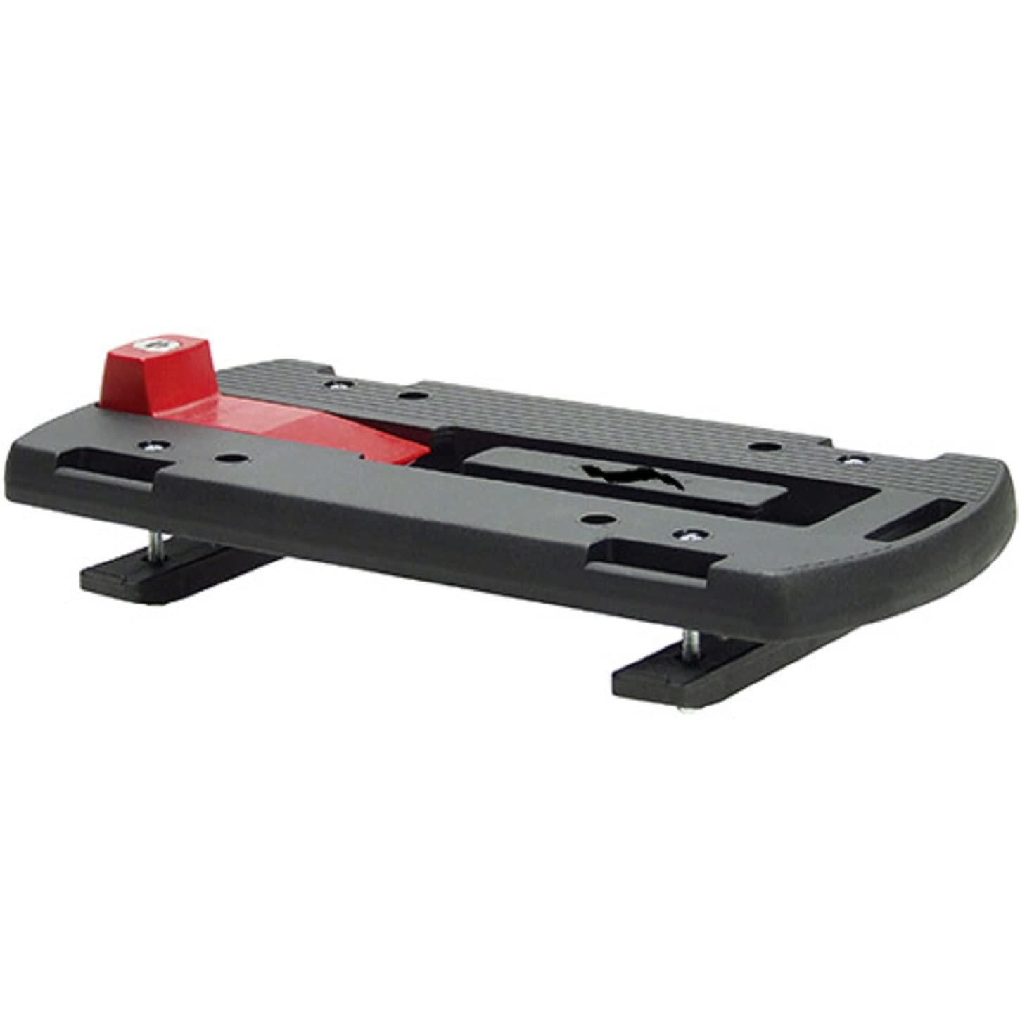 Rixen & Kaul Zubehör Gepäckträger-Adapterplatte Adapter, Schwarz, one Size inkl. Fahrradklingel