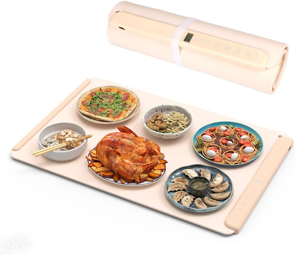 Foldable Warming Tray for Dining Table - Large Capacity Food Warmer Hot Plate | Keeps Meals Hot & Delicious | Perfect for Home, Kitchen, Hotel, Office (16" x 24")