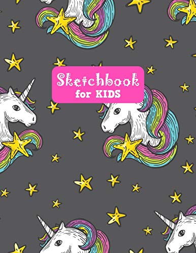 Sketchbook for Kids: Unicorn Large Sketch Book for Sketching, Drawing, Creative Doodling Notepad and Activity Book - Birthday and Christmas Gift Ideas ... Teens and Women - Nathalie Modern Press # 025 image 3