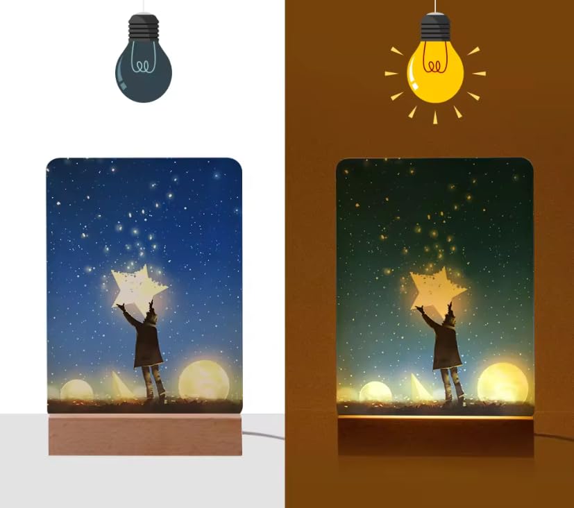Lámpara de noche de mesa personalizada con luz LED miniatura 3