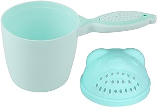 ViaGasaFamido Baby Rinse Cup, Detachable Baby Shampoo Rinser Baby Bath Rinser Wash Hair Cup with 2 Different Pour Spouts for Protect Kids Face and Eyes