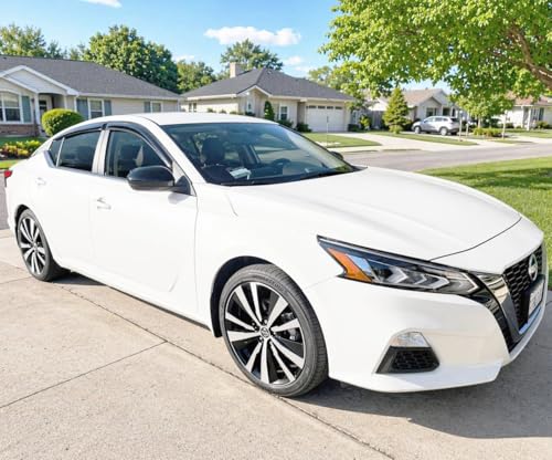 Image of 2019-2026 Tape-On Rain Guards for Nissan Altima Side Window Visor Deflectors Extra Thick Vent Shades S SR SV SL L34 2019 2020 2021 2022 2023 2024 2025