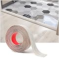 Art3d Self Adhesive Vinyl Floor Transition Strip,Laminate Floor Strip Floor Flat Divider Strip for Joining Floor Gaps,Carpet Threshold Transition,Floor Tiles?10 FT, 1.57in, White-Washed?