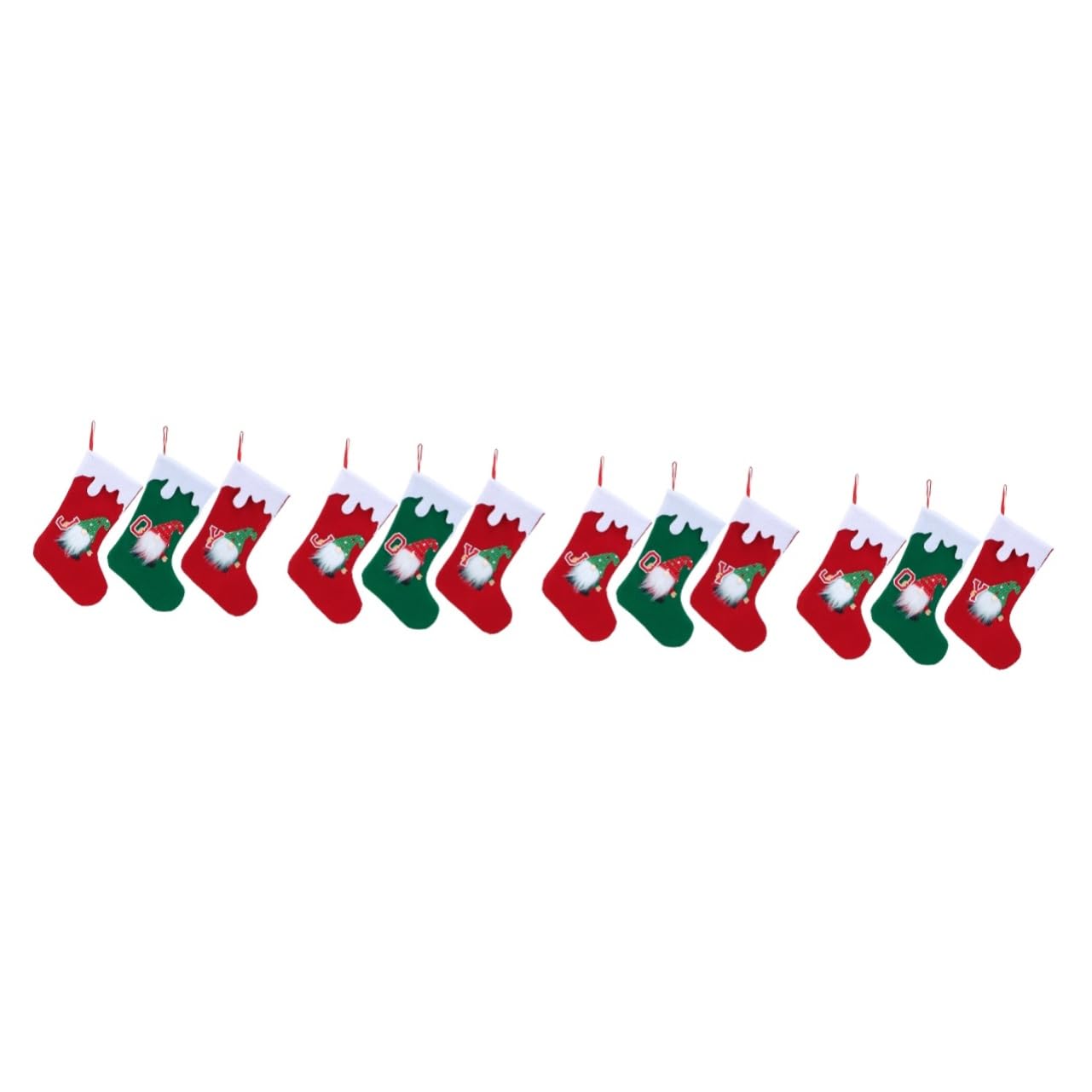 Cabilock 4 Sätze Gesichtsloser Weihnachtsstrumpf Weihnachtsfilzstrümpfe Weihnachtsvorrat Weihnachten Ornamente Urlaub Schöner Weihnachtsstrumpf Weihnachtsdekoration Vlies 3 Stück * 4