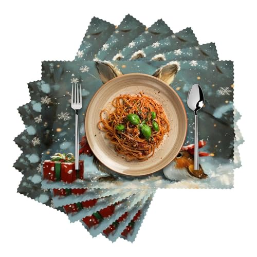 Set de table Noël lavable pour protéger la table des enfants