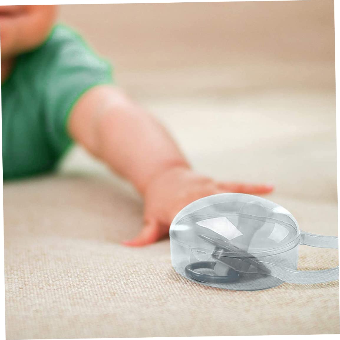 Boîtier de sucette Babe Boîte de tétine anti-poussière BPA 3 pièces