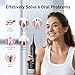 COSLUS 2 Pack C20 Cordless Water Flosser with Elegant Packaging for Teeth, Braces, Gums Care - Easy to Use, Rechargeable, Waterproof, Portable for Travel, BPA-Free, Black & Pink