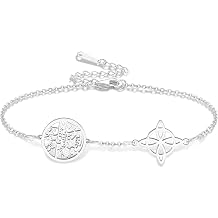 VASSAGO Witches Knot Bracelet Tetragrammaton Pentagram Bracelet Celtic Knot Pendant Protection Amulet Witchcraft Pagan Irish Jewelry for Women Men