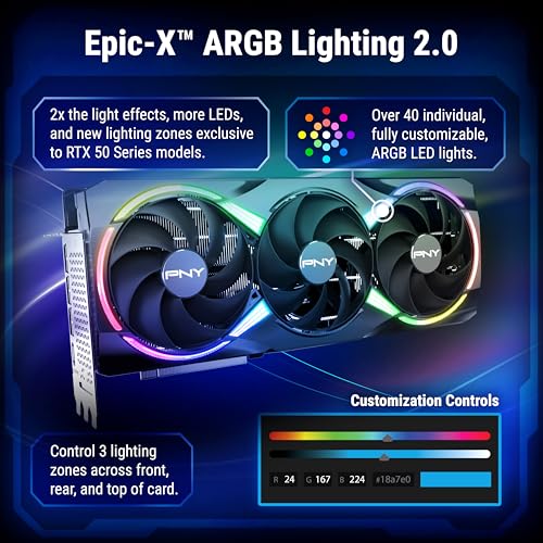 Scheda Grafica GeForce RTX™ 5080 16GB ARGB OC Triple Fan DLSS 4 - Scheda video - Immagine 1