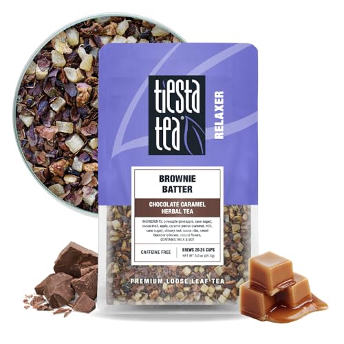 Tiesta Tea - Brownie Batter, Loose Leaf, Chocolate Caramel Herbal Tea, Non-Caffeinated Herbal Drink...