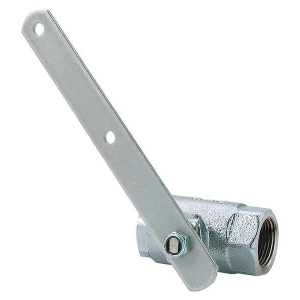 Stay-Open Ball Valve, Chrome-Pated Brass