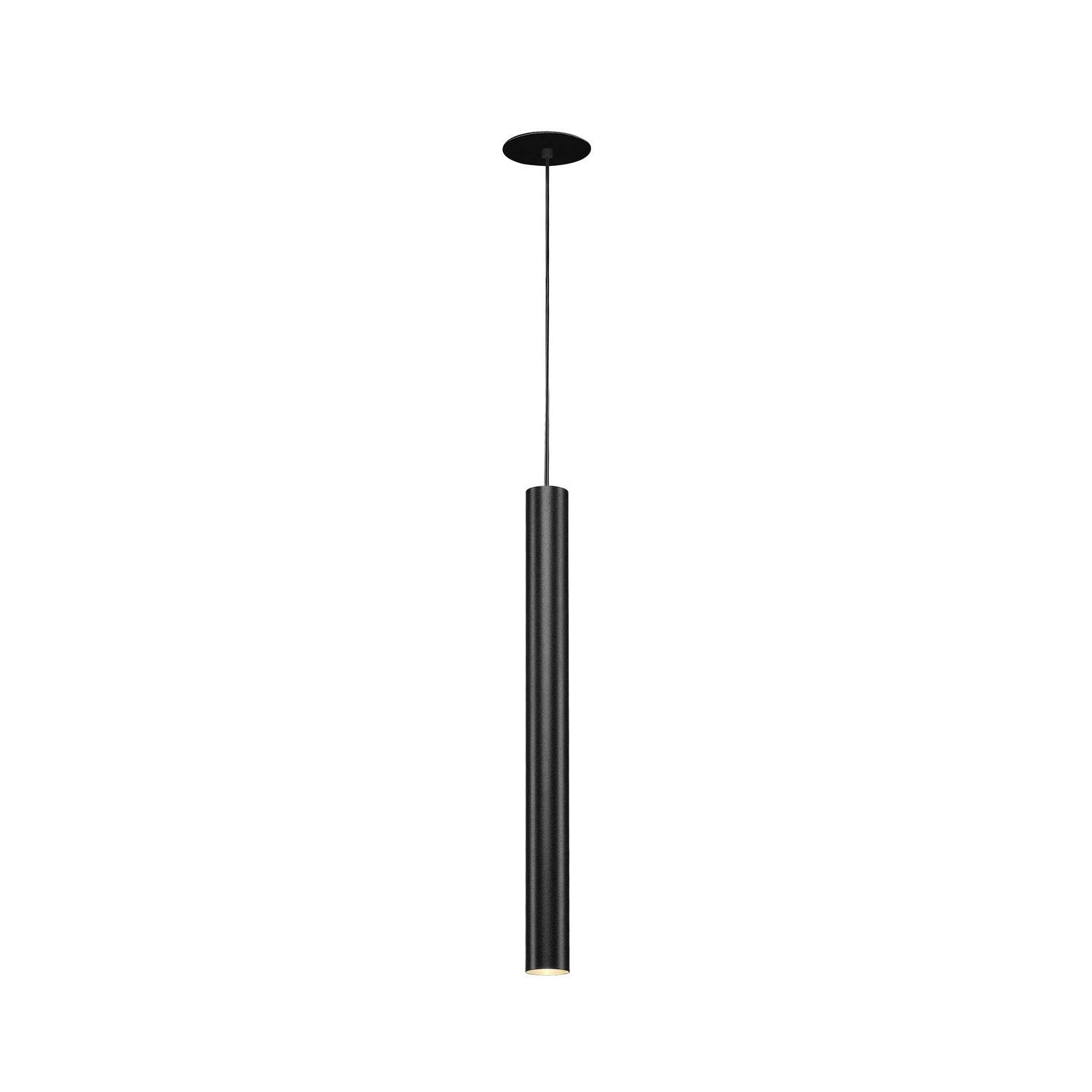 SLV Pendelleuchte HELIA 40 / Wohnzimmer-Lampe, Innen-Beleuchtung, Hänge-Leuchte Esszimmer, LED, Decken-Leuchte / IP20 3000K 9W 700lm schwarz 30Grad