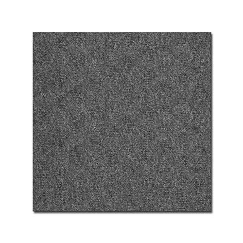 casa pura Teppichfliesen Vienna selbstliegend | hochwertiger Bitumen Rücken | strapazierfähiger Bodenbelag für Büro und Gewerbe | je 50x50 cm (grau - 1 Stück)
