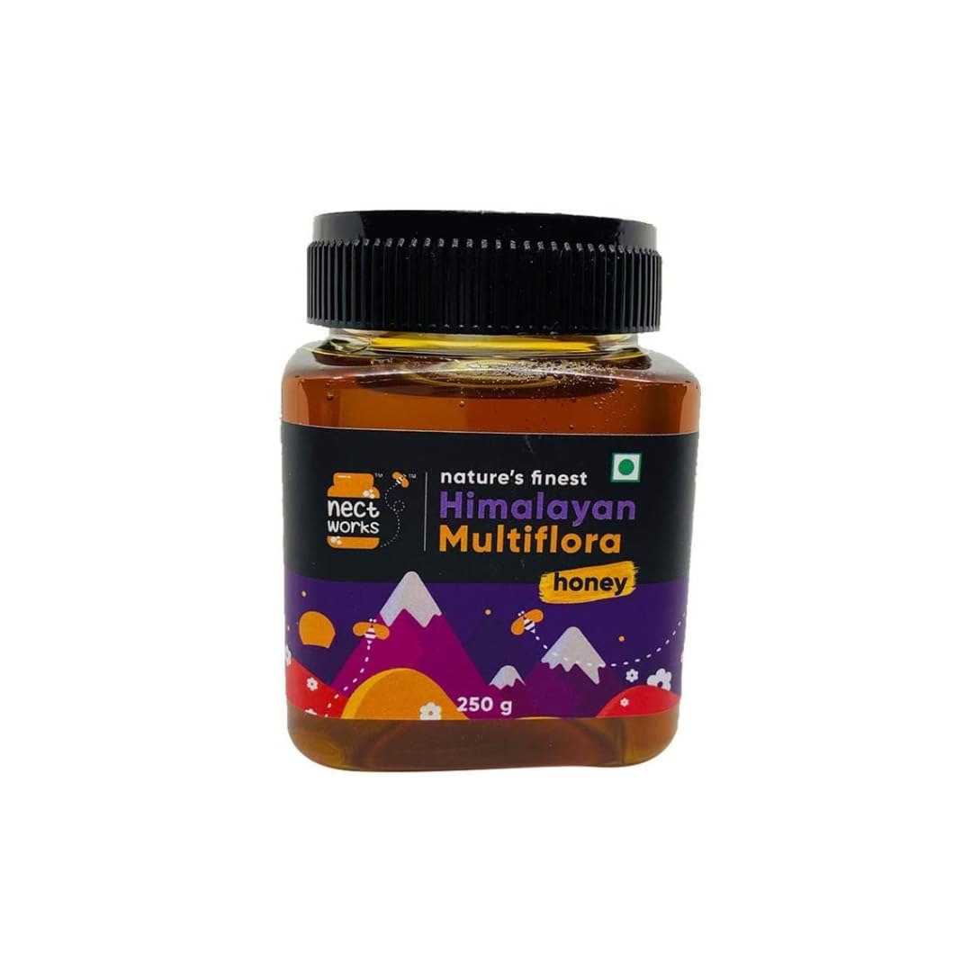 NECTWORKS (From the house of Honey Twigs) Pure Natural Himalayan Multi Flora Honey Bottle , 250 g