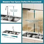 HOWDIA Stainless Steel 2-Tier Over The Sink Dish Drying Rack with Utensil Holder, Large, for Kitchen Counter - Image 2