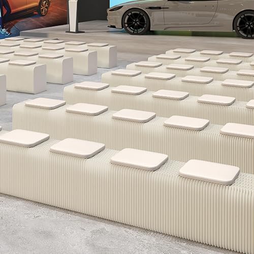Bancs élégants en papier pliable pour petits espaces intérieurs