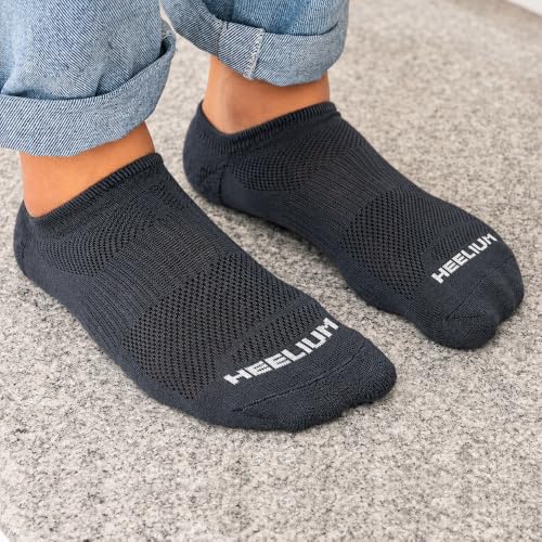 Image of HEELIUM Bamboo Ankle Socks for Men & Women | Ultra-Soft, Odour-Free, Thin & Breathable | 3X Softer than Cotton | Sizes - M (UK 4-8) & L (UK 9-13)