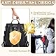 Eshow Rucksack Damen Klein, Anti-Diebstahl Elegant Cityrucksack Tagesrucksack, Kleine 3 in 1 Rucksackhandtasche für Mädchen Und Frauen, Rucksacktasche Modern für Pendeln Schule Arbeit Reise Schwarz