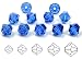 4mm Sapphire, Czech MC Rondell Bead (Bicone, Diamond Shape), 2.5 gross = 360 pieces