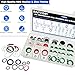 Daptemn 175 PCS A/C Compressor System Seal Washers Kit, 12 Size Air Conditioning Gasket and 18 Size Car AC O Rings, Universal Vehicle Repairs Automotive Self-Centered Washer