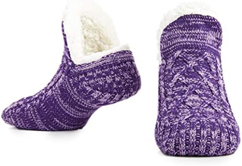CityComfort Women Slipper Socks, Fluffy And Warm Fleece Lined Anti Slip Socks