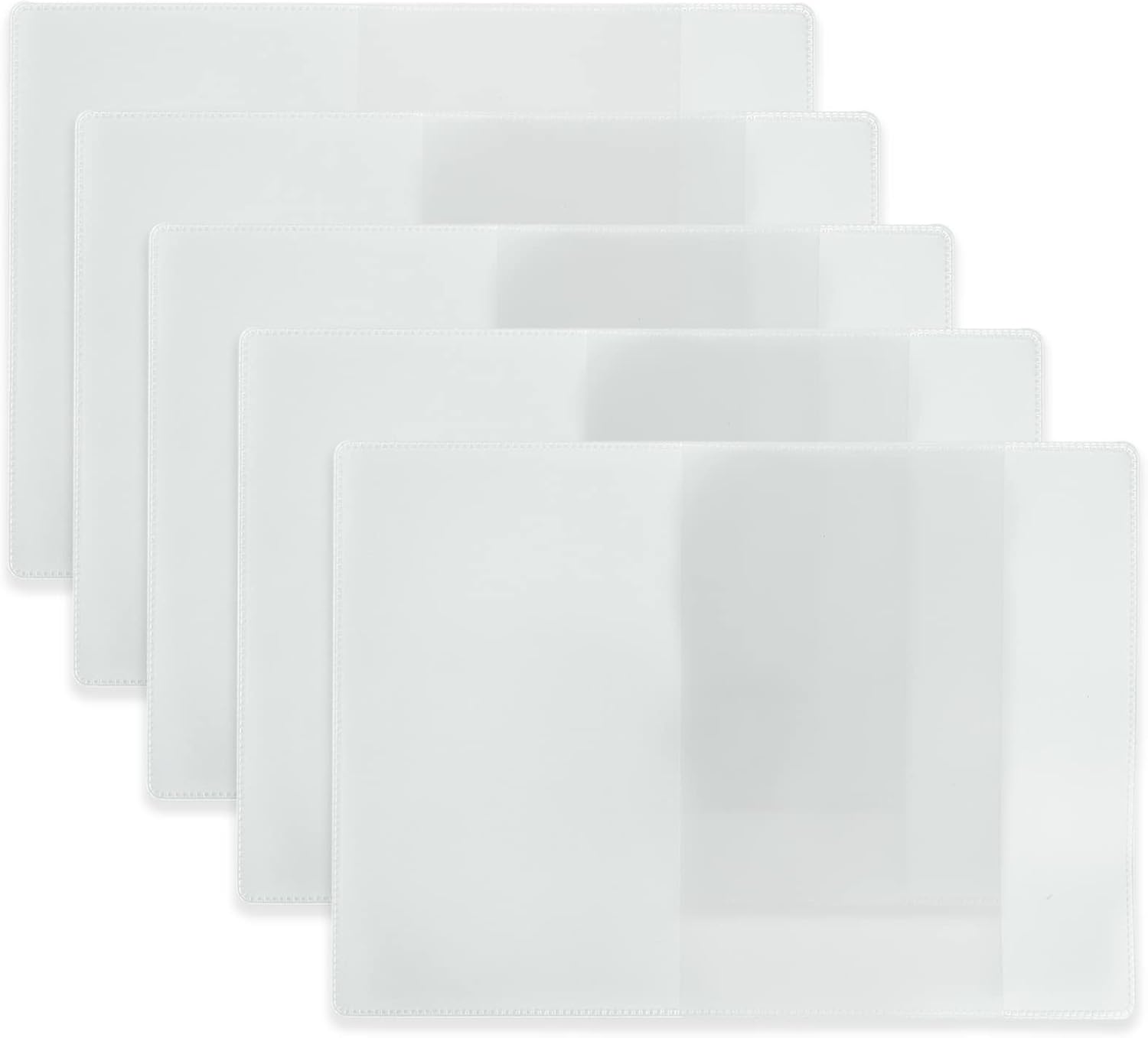 Passport Covers 5 Pack, Clear Plastic Passport Protector, Transparent