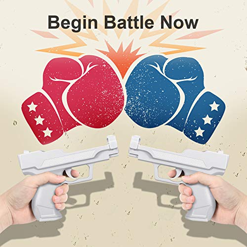 Motion Plus Gun Compatible With Nintendo Wii Controller + Wii Shooting Games (White,Set Of 2) #TOP4