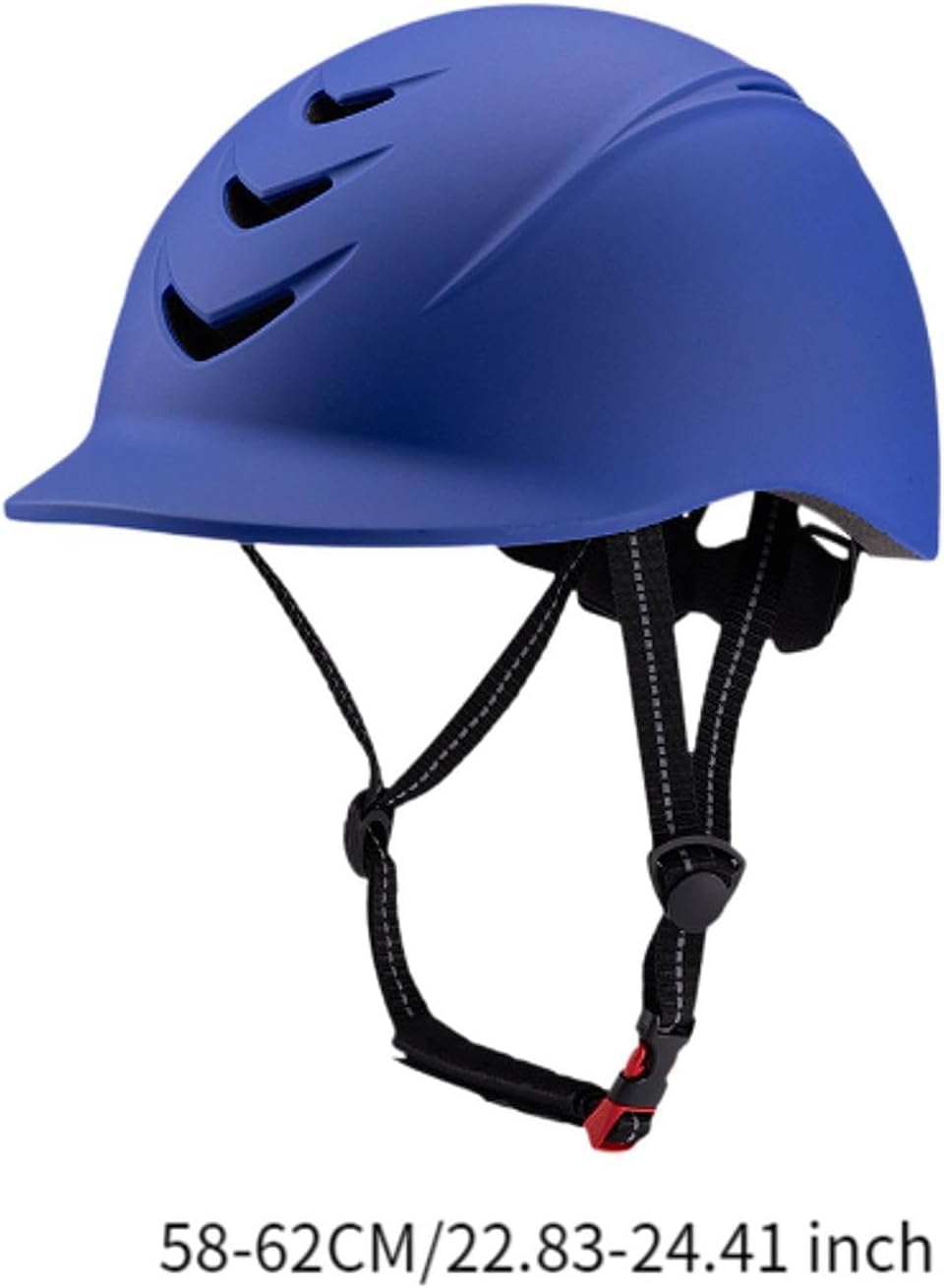 Kask jeździecki Kask jeździecki, Kask jeździecki Wygodny regulowany kask rowerowy Lekki Dorośli Mężczyźni Kobiety Czapka jeździecka(Blu)