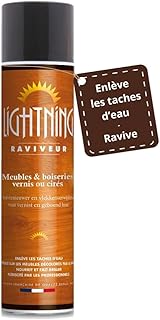 Raviveur R&eacute;novateur Universel meubles et bois 400ML - Nettoyant Sol et bois verni ou cir&eacute; LIGHTNING (Aerosol)
