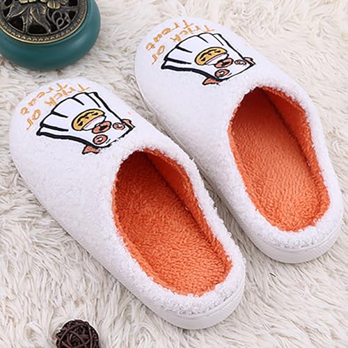 Fall Winter Halloween Slippers for Women Cute Soft Comfy Fluffy Holiday Bedroom Slippers Indoor Outdoor Shoes 20254