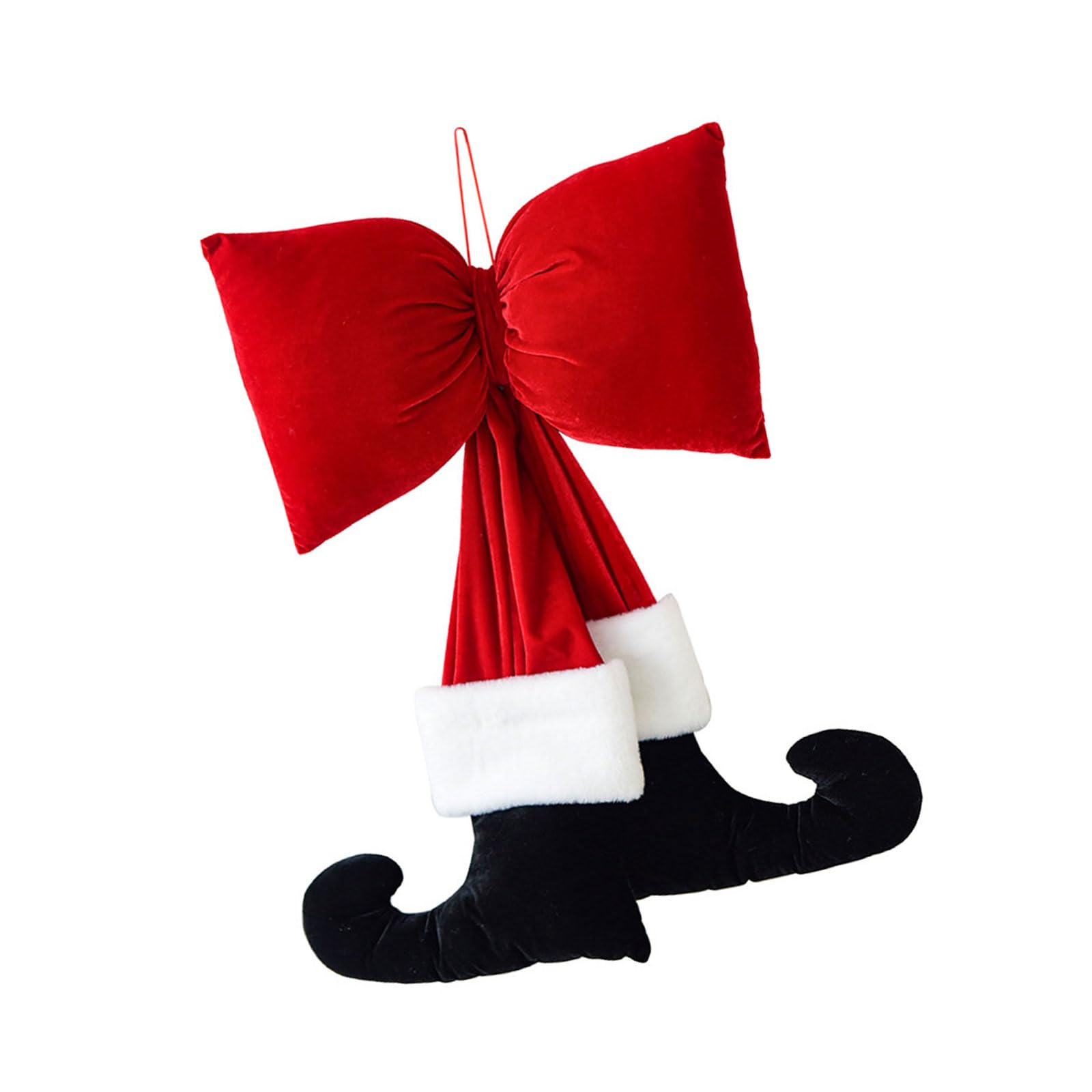 Msioytog Velutinous Christmas Decoration Bend for Wrap Coronals Wreath Adornment Gift Packaging and Celebratory Interior Plan Thin Christmas Party Deck