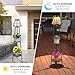 MXwcy 2 Pack Solar Lights Outdoor with Plant Stands, Solar Floor Lamp Metal Tripod Patio Lights for Garden Yard Pathway Driveway Front/Back Porch Decoration