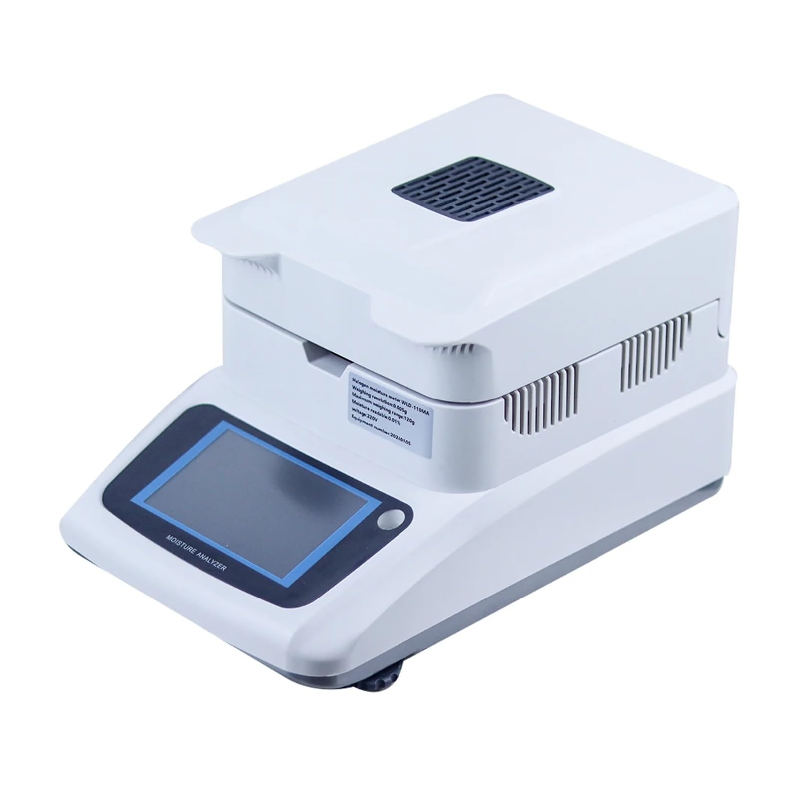 Zklgs 120G 0.005 Moisture Meter, 120G/0.005 Xf-110Ma Automatic Halogen Heating Moisture Meter Analyzer Tester Tea, Grain, Feed, Corn, Food, Plastic
