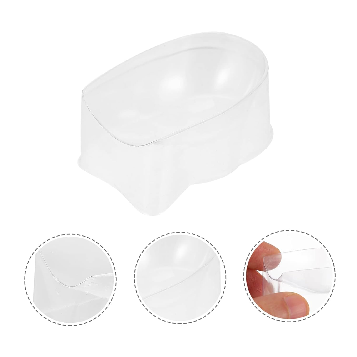 MAGICLULU 30 Pcs Nail Dipping Powder Box Smile Line Accessories Manicure Powder Case Nail Art Soaking Soak Bowl Dip Storage Case French Manicure Supplies Tray Acrylic