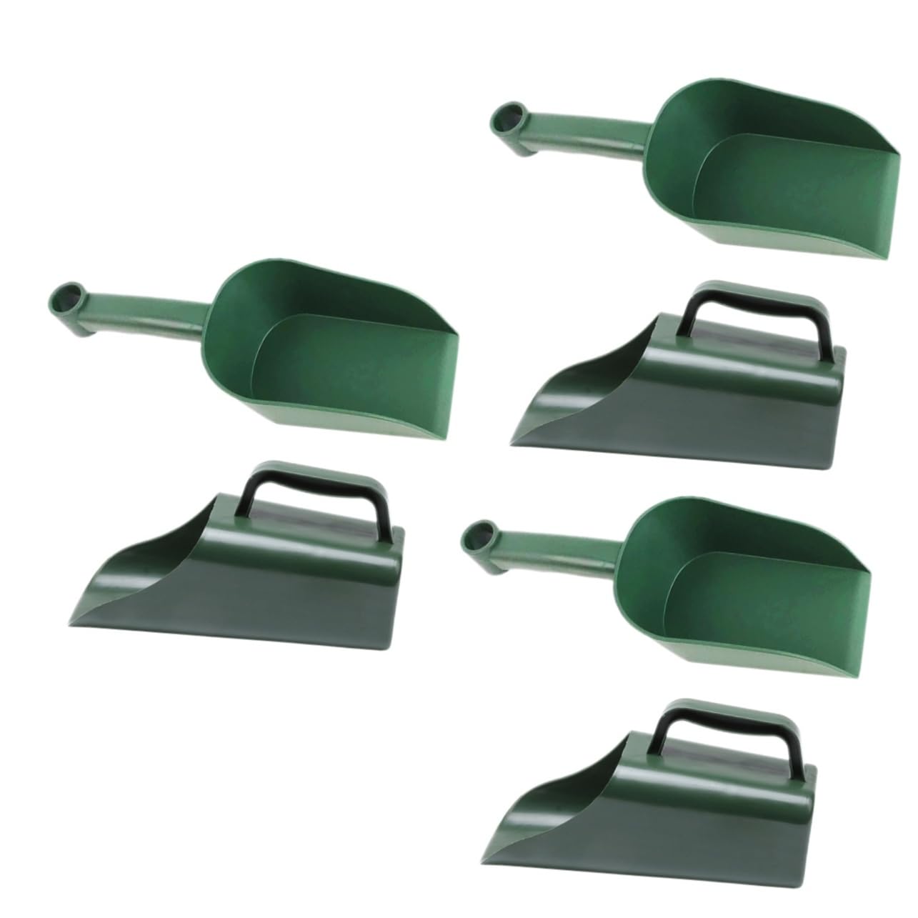 HOMSFOU 2 Stück Gartenschaufel Kunststoff Bpa Frei Gartenspaten Pflanzenerdeschaufel Bonsai Handschaufel Grün Multifunktional für Gartenarbeiten Pflanzenpflege