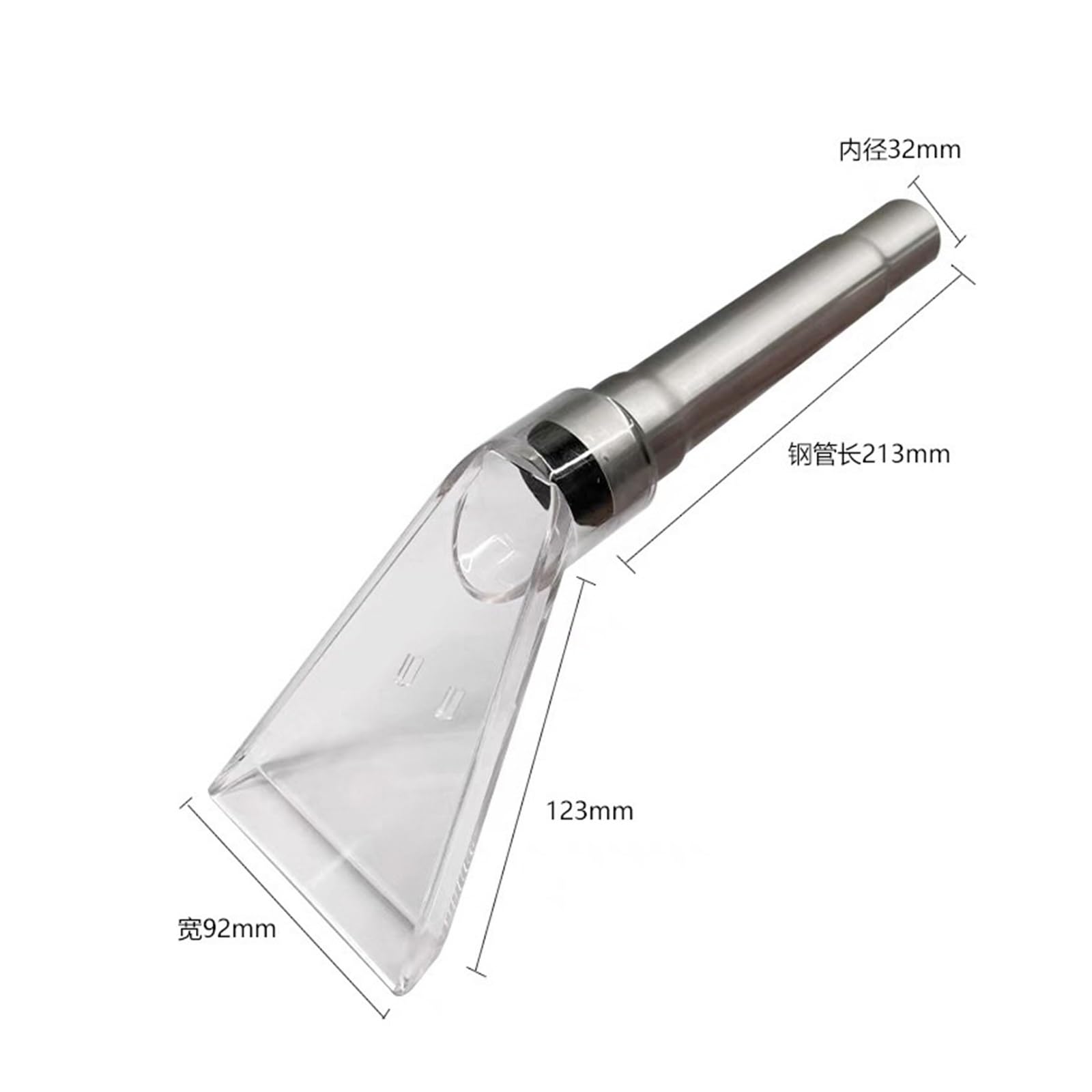 Testa Dell'aspirapolvere, Testa Di Aspirazione, Testa Di Aspirazione Dell'acqua For Tappeti, Macchina A Vapore For La Pulizia Dei Tessuti Del Divano, Accessorio Di Aspirazione Trasparente