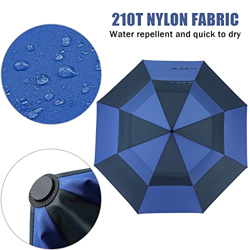 Image of G4Free 62 inch Portable Golf Umbrella Automatic Open Large Oversize Vented Double Canopy Windproof Waterproof Sport Umbrellas