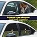 ZATOOTO Car Window Shades for Honda Civic 2017-2024, Side Window Sun Shade with Double Layer Reversible, Black for Blackout Privacy Silver for UV Blocking for Camping Sleeping Travel