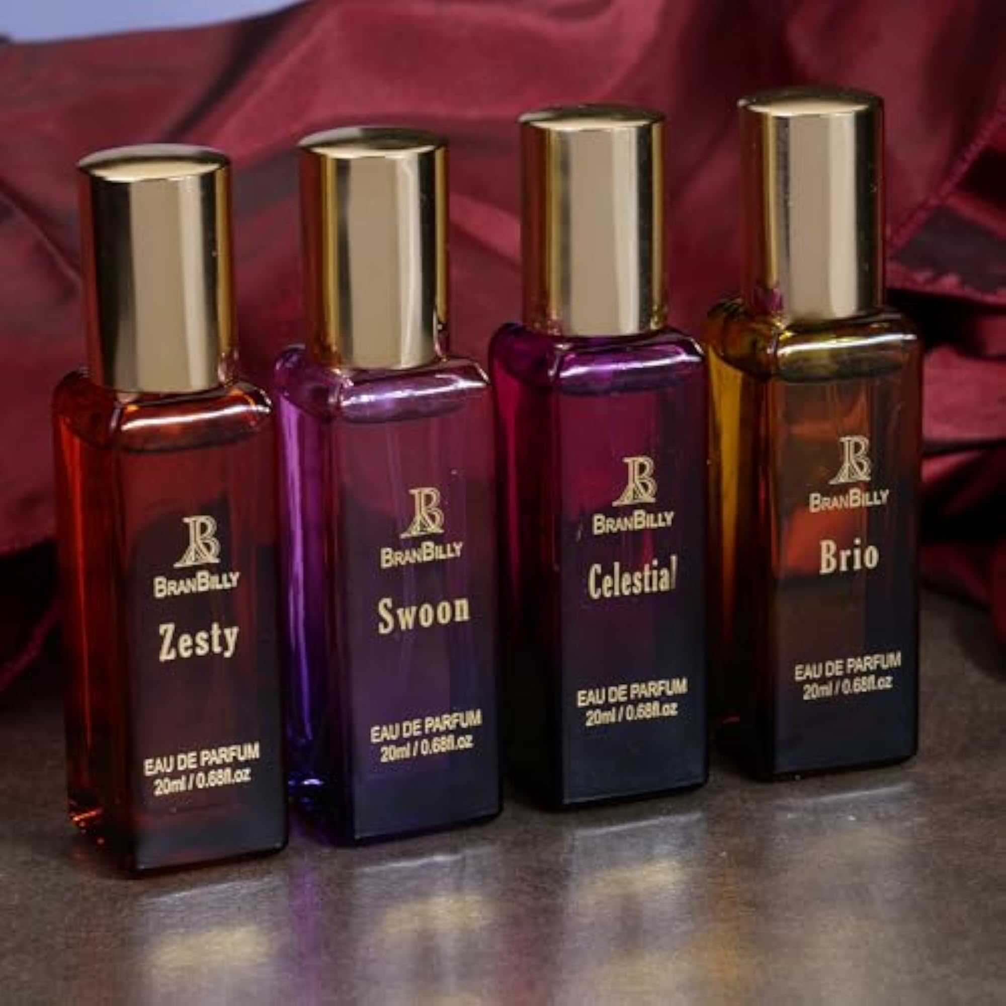 Long Lasting Eau De Parfum Set of 4 Fragrances